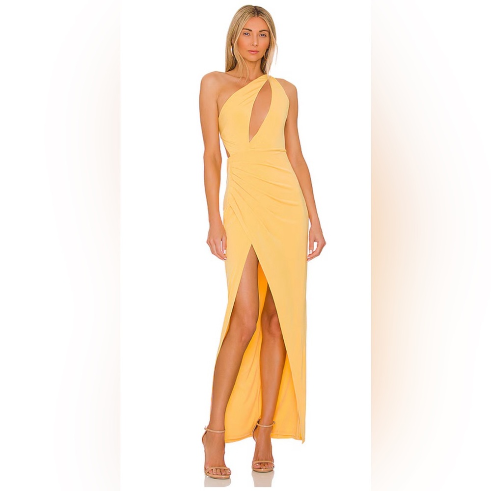 NWOT REVOLVE X Michael Costello Parker Maxi Dress in Yellow